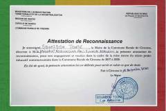 Encomio del Sindaco di Cinzana in Mali
