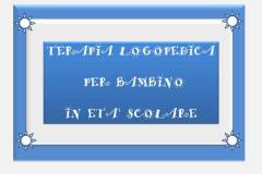 Terapia Logopedica per bambino in età scolare